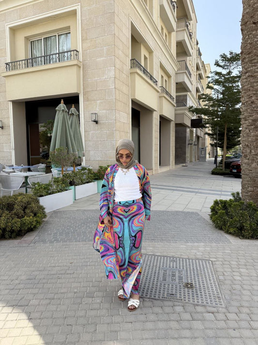 Afnan Casual Suit - Satin