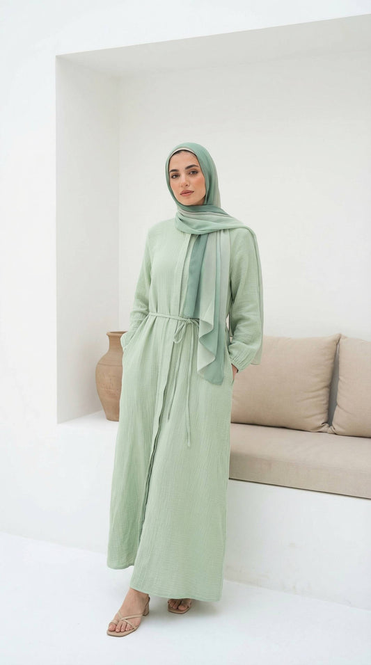 Effortless Chic Dress - Crinkle Linen