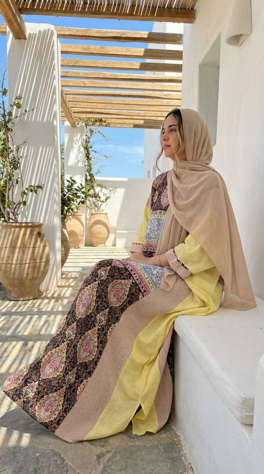 Modern Queen Linen Abaya