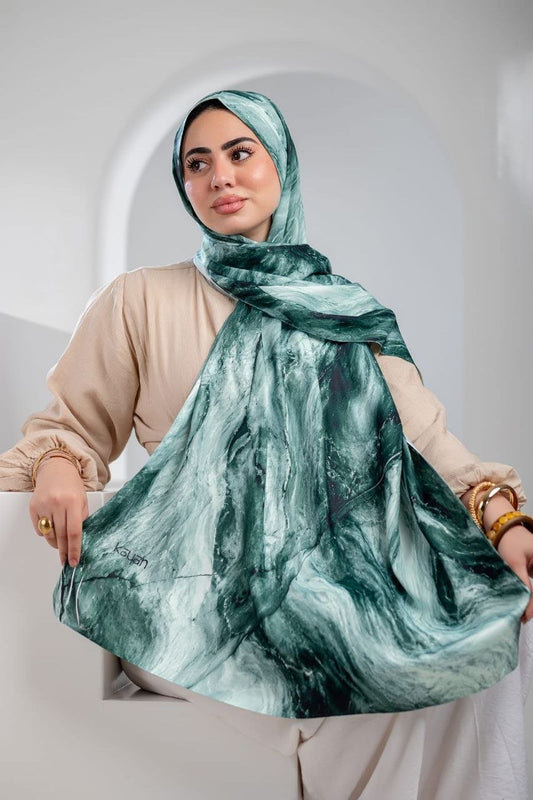 Ayla Scarf - Satin Digital