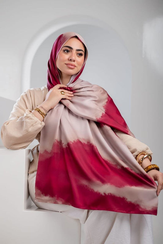 Defne Scarf - Satin Digital