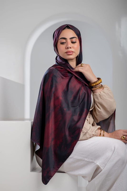 Elif Scarf - Satin Digital