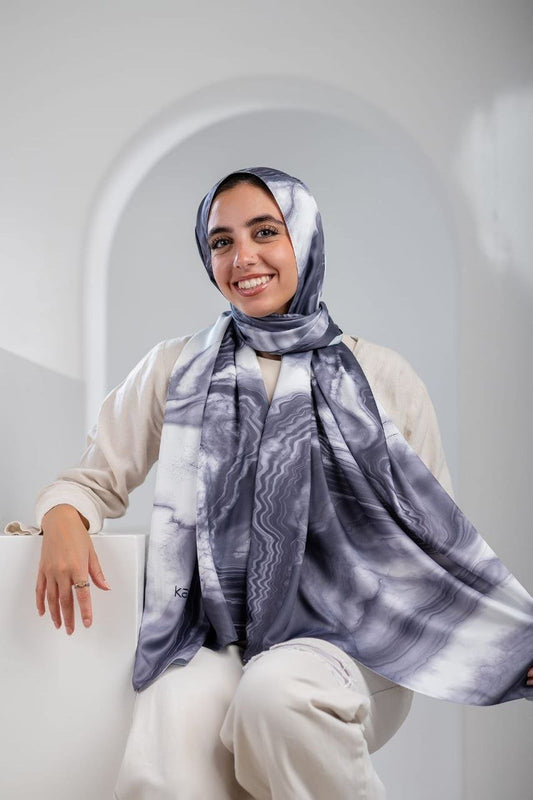 Deniz Scarf - Satin Digital