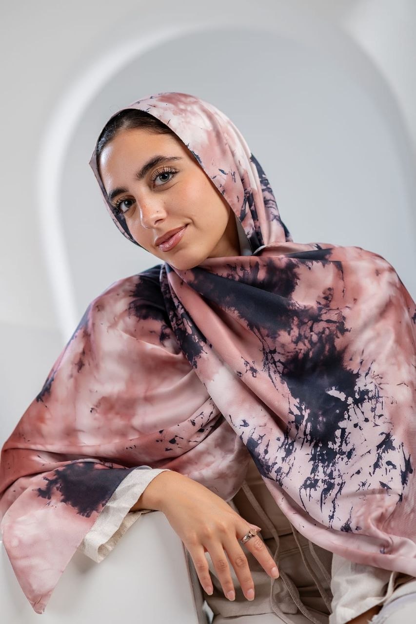 Hania Scarf - Satin Digital