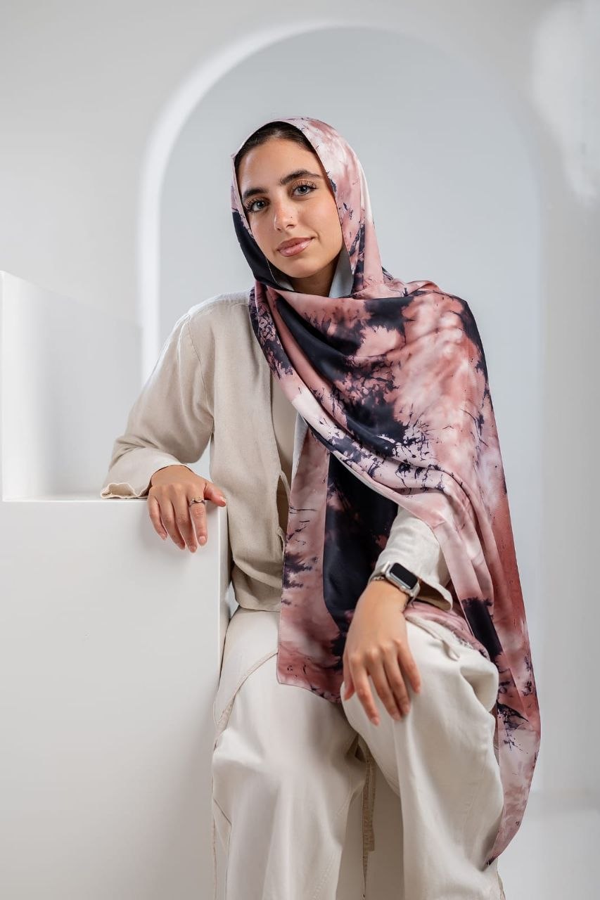 Hania Scarf - Satin Digital
