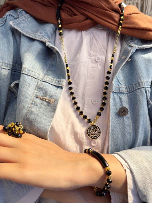 Merihan Set - Turquoise And Acrylic Stones