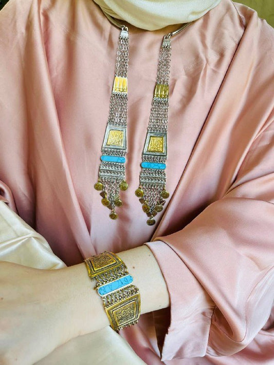 Arabian authentic Set - Silver Plated And Gold Plated