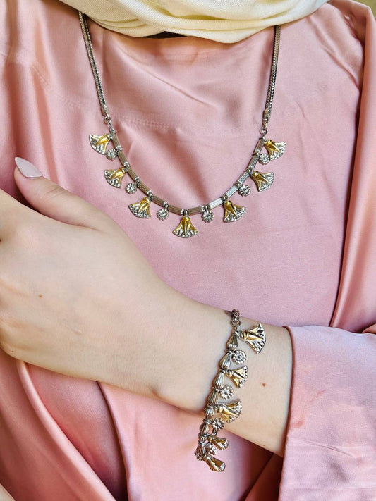 Luxurious And Unique Set - Silver Plated And Gold Plated