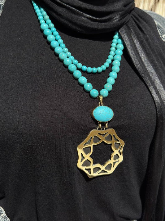 Merve Turquoise Necklace