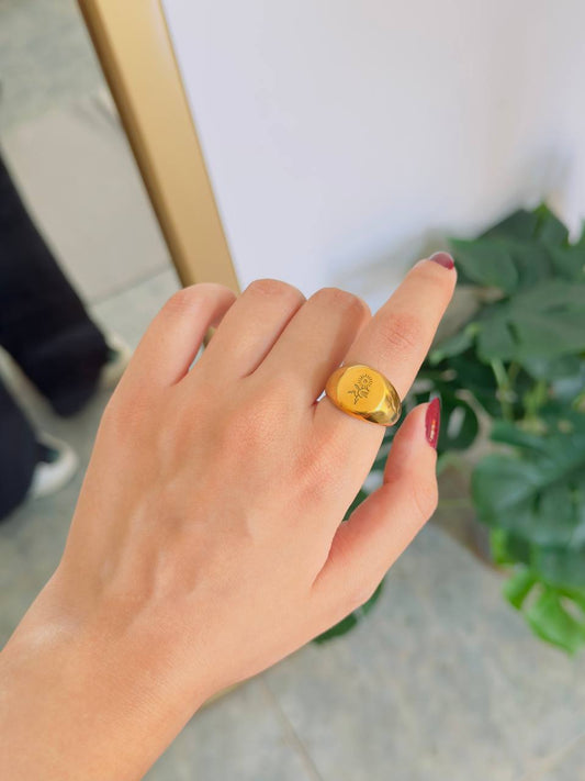 Flower Ring - Stainless Steel