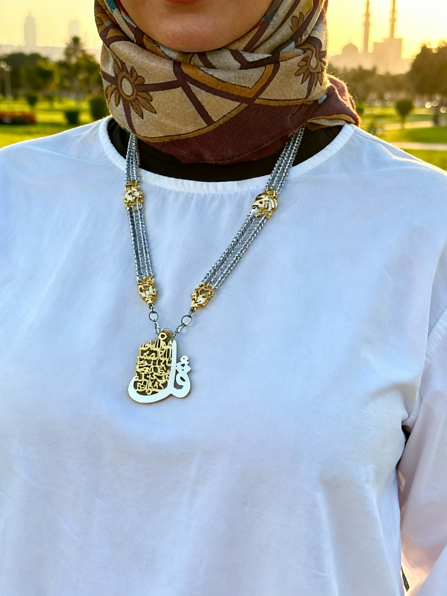 Sahar Necklace - Silver & Gold Plated