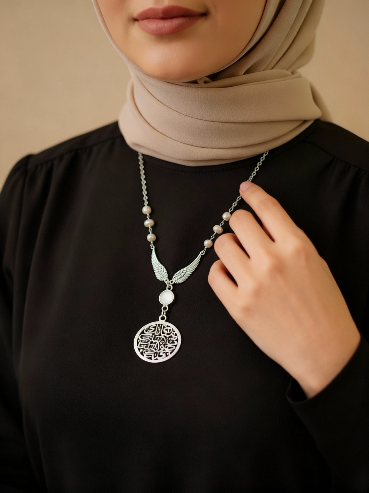 Najla Necklace - Silver Plated