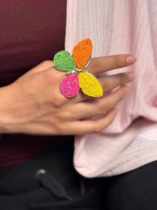 Colorful Butterfly Ring - Stainless Steel