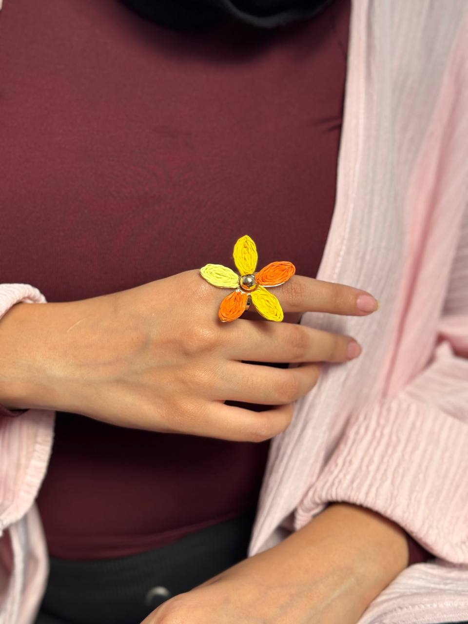 Colorful Tulip Ring - Stainless Steel