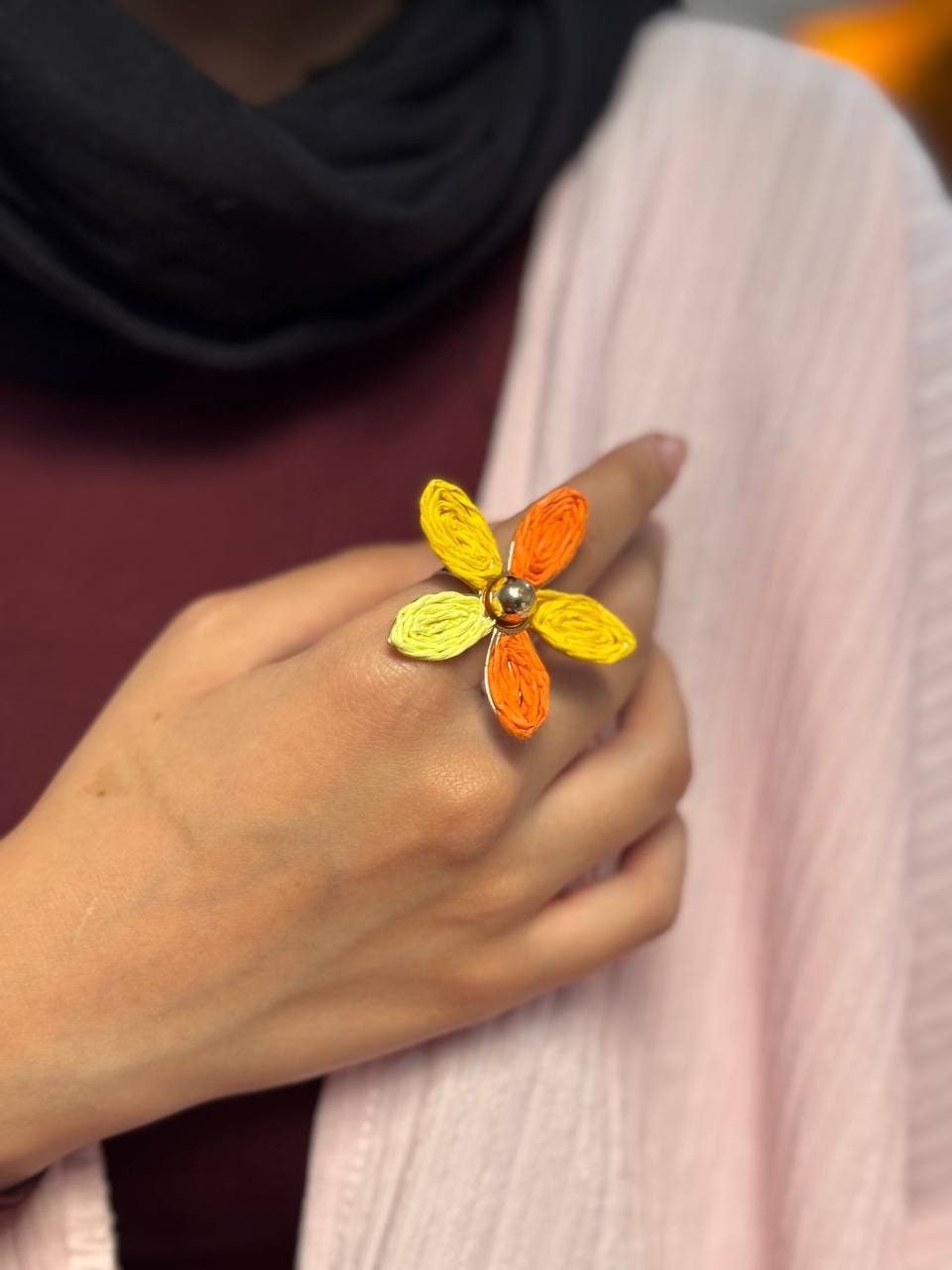 Colorful Tulip Ring - Stainless Steel