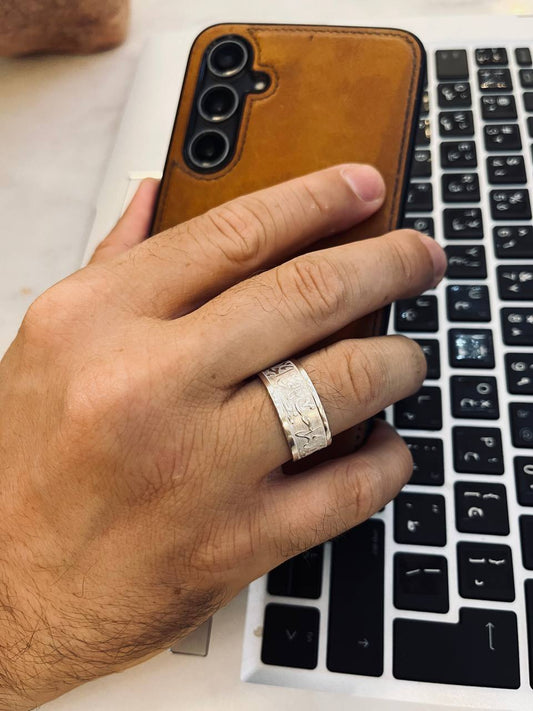 Yousef Elegant Ring - Silver And Gold Plated