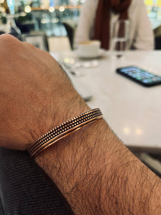 Youssif Elegant Bracelet - Red Pure Copper