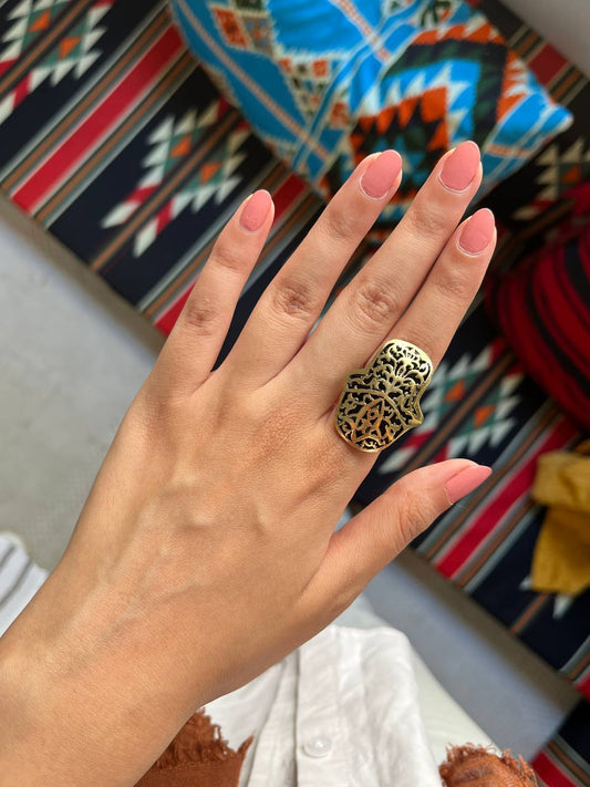 Traditional Kaf Ring - Pure Copper