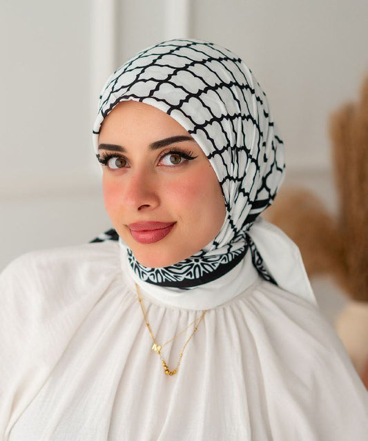 وشاح سالي - قطن وساتان