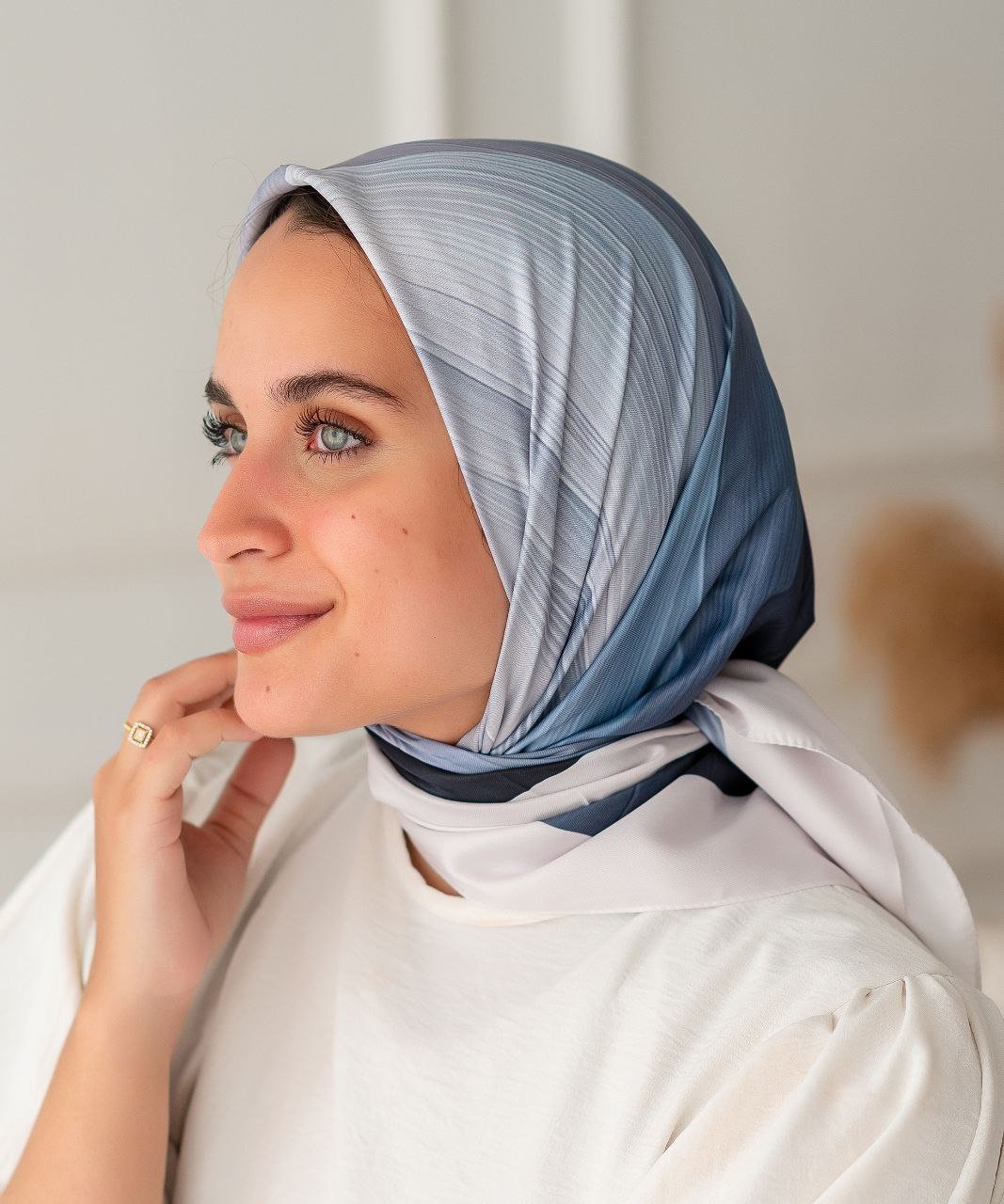 وشاح سالي - قطن وساتان