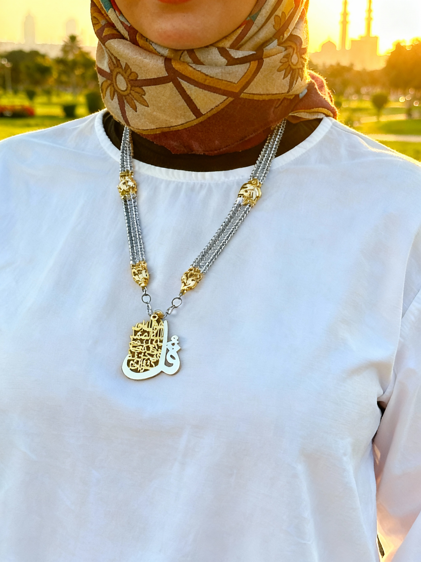 Sahar Necklace - Silver & Gold Plated