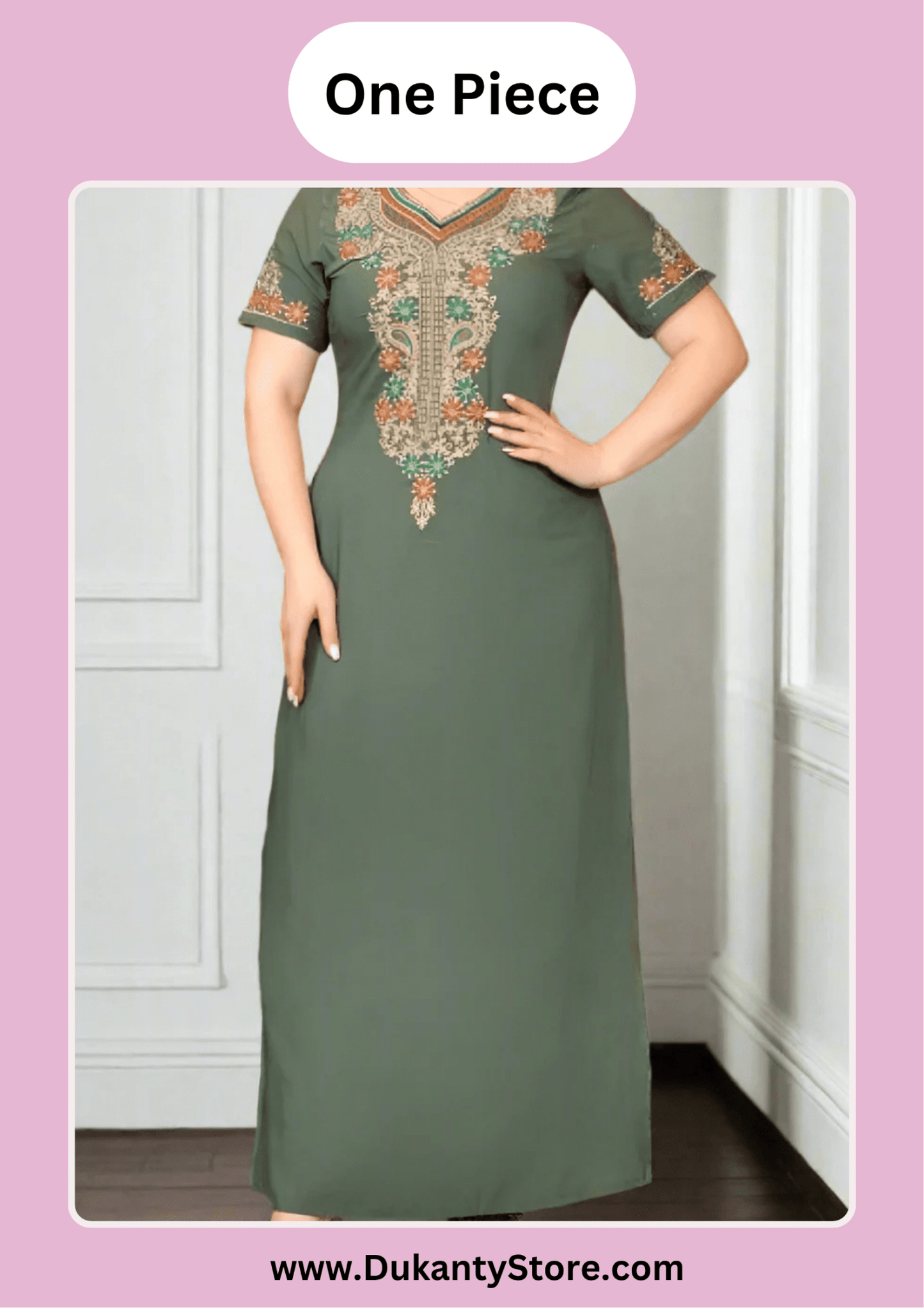 Basma Jalabiya - Cotton