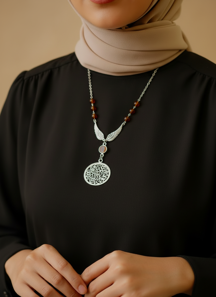 Najla Necklace - Silver Plated