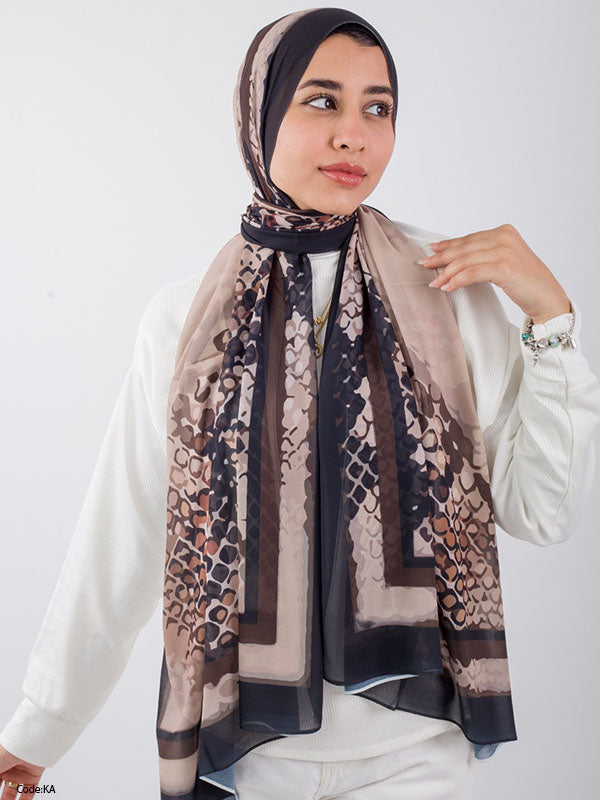 Zamzam Scarf - Crepe Digital