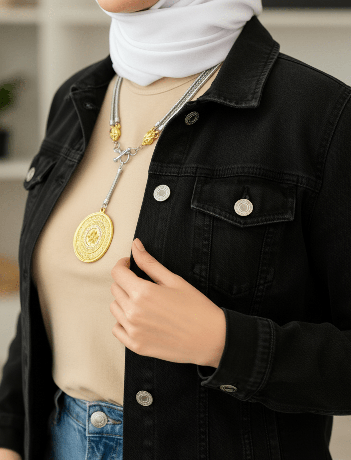 Sohair Necklace - Gold & Silver Plated