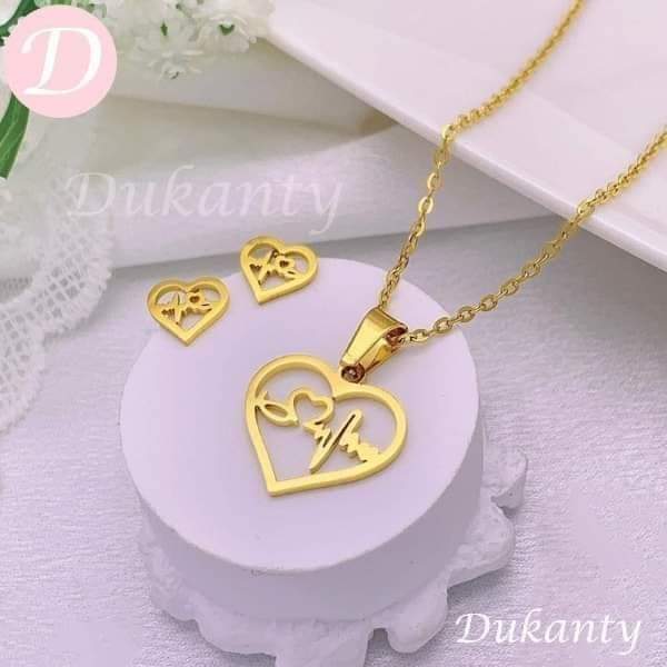 Heart Kids Set - Chinese Gold