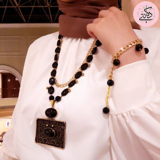 Laila Elegant Set - Black Agate