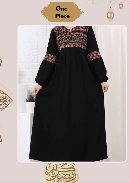 Qamar Abaya - Crepe