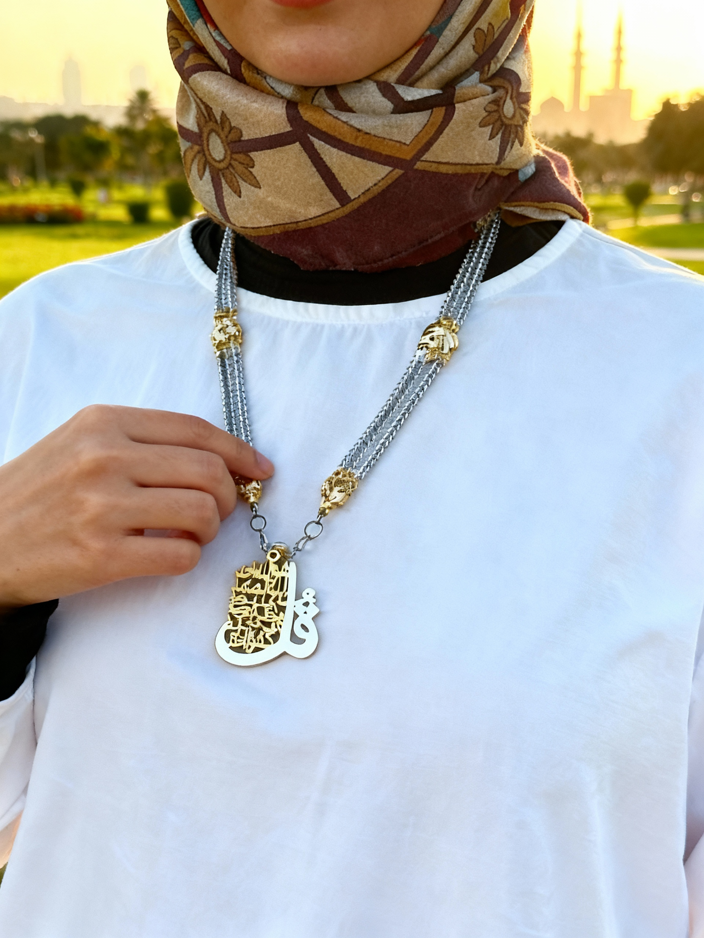 Sahar Necklace - Silver & Gold Plated