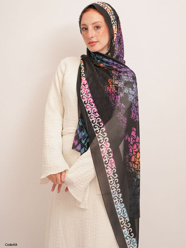 Malak Scarf - Crepe Digital