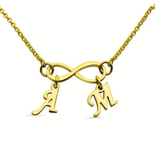 Your Forever Love Customized Necklace - Gold Plated