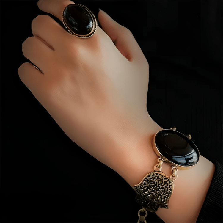 طقم كعك عربي - عقيق أزرق