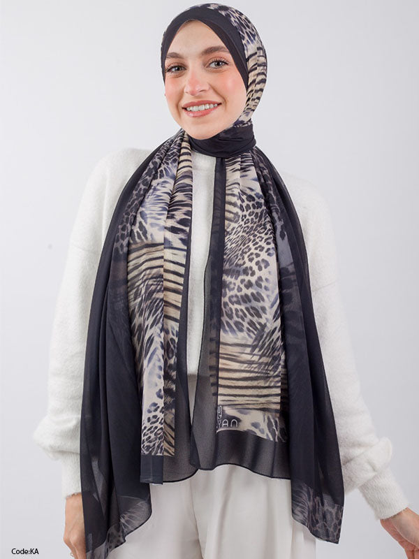 Salwa Scarf - Crepe Digital