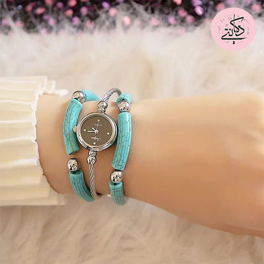 Eve Watch Set - Turquoise Acrylic