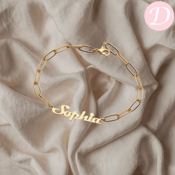 Sophia Customized Bracelet - Gold Plated