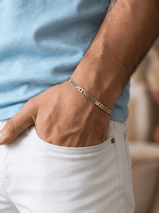Bloom Touch Bracelet - Copper &Silver Plated