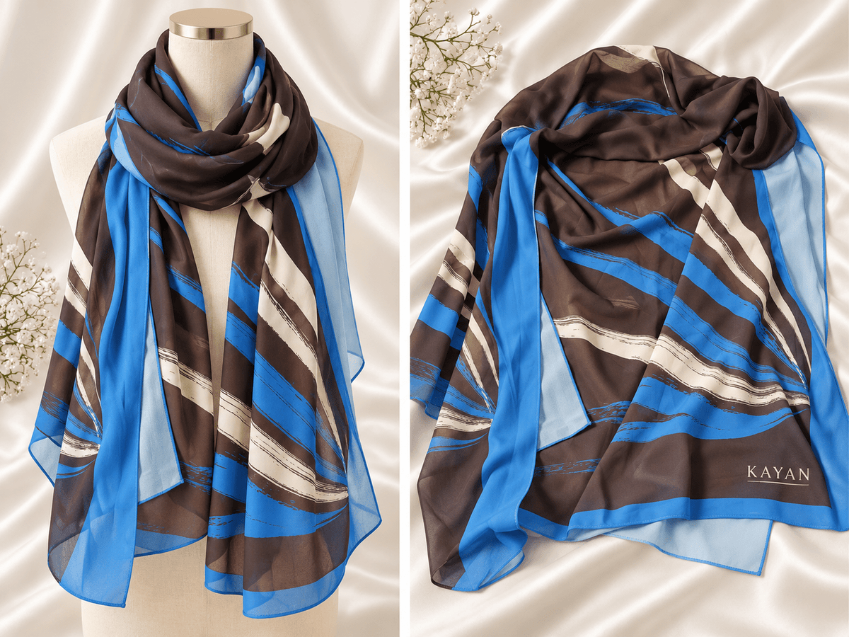 Berry Scarf - Crepe Chiffon