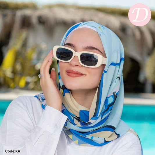 Dalia Scarf - Digital Chiffon