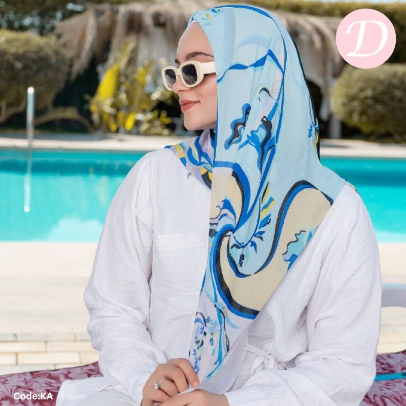 Dalia Scarf - Digital Chiffon