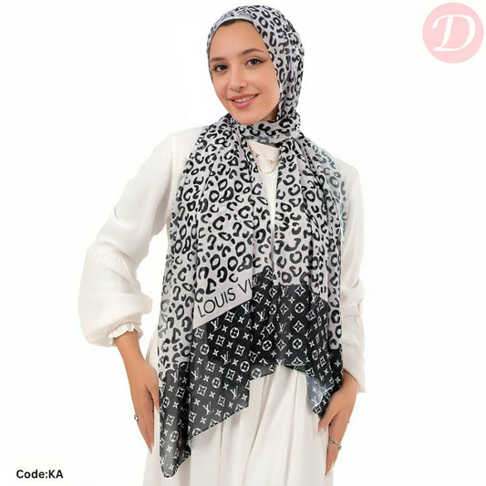 Gehad Scarf - Crepe Digital