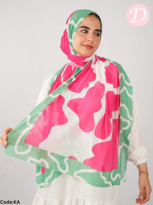 Fairoz Scarf - Crepe Digital