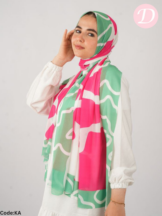 Fairoz Scarf - Crepe Digital