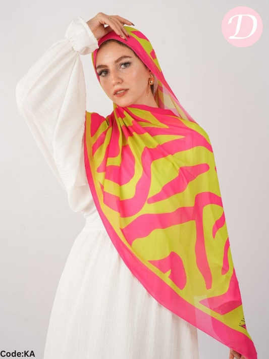 Afnan Scarf - Crepe Digital