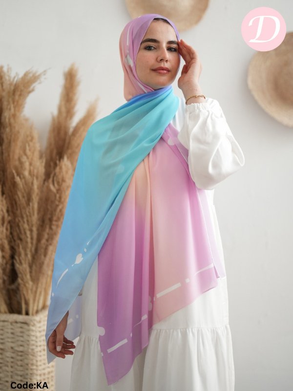 Fatima Scarf - Crepe Digital