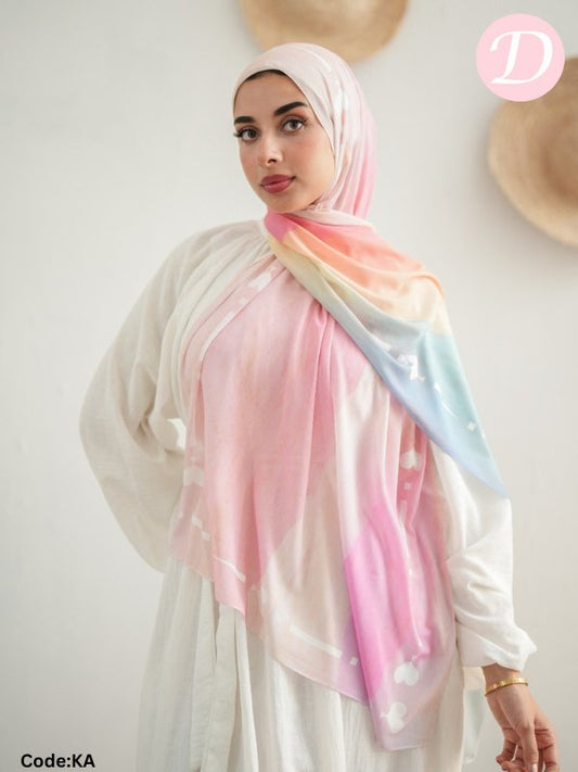 Nahed Scarf - Crepe Digital