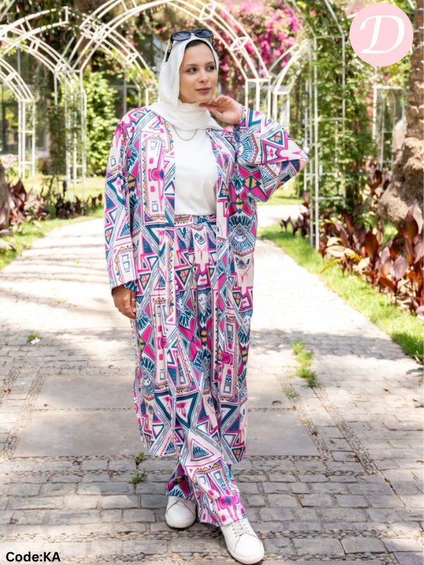 Basma Casual Suit - Satin